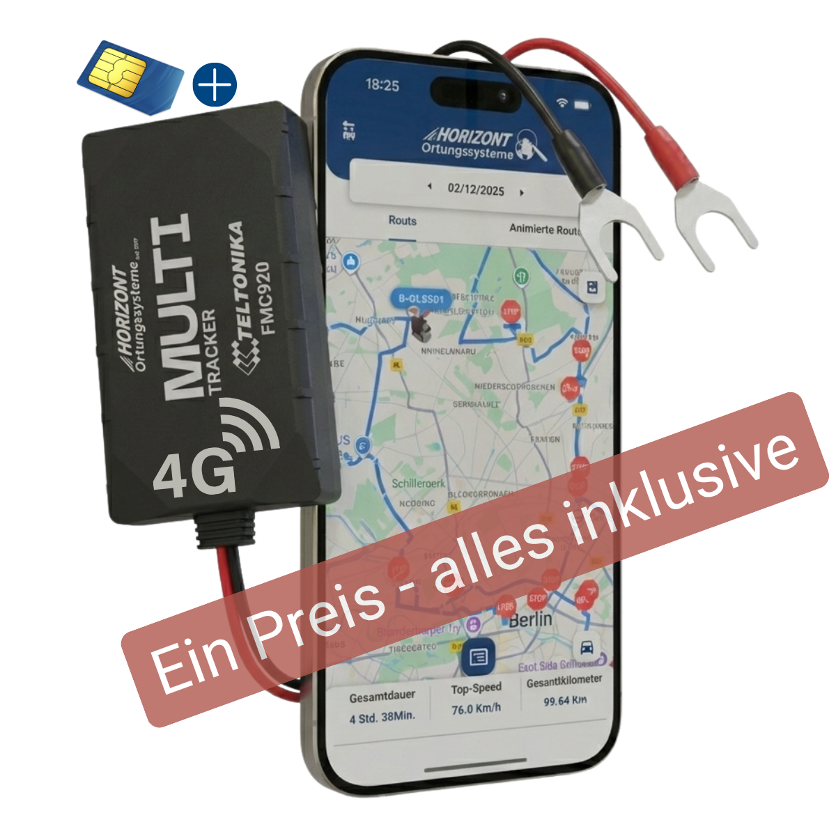 HORIZONT 4G-Ortung für PKW & LKW