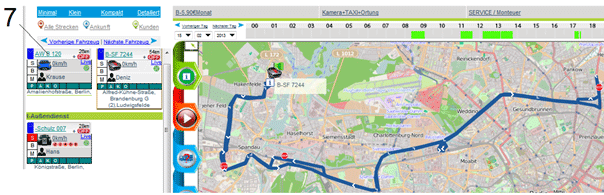 gps ortung route