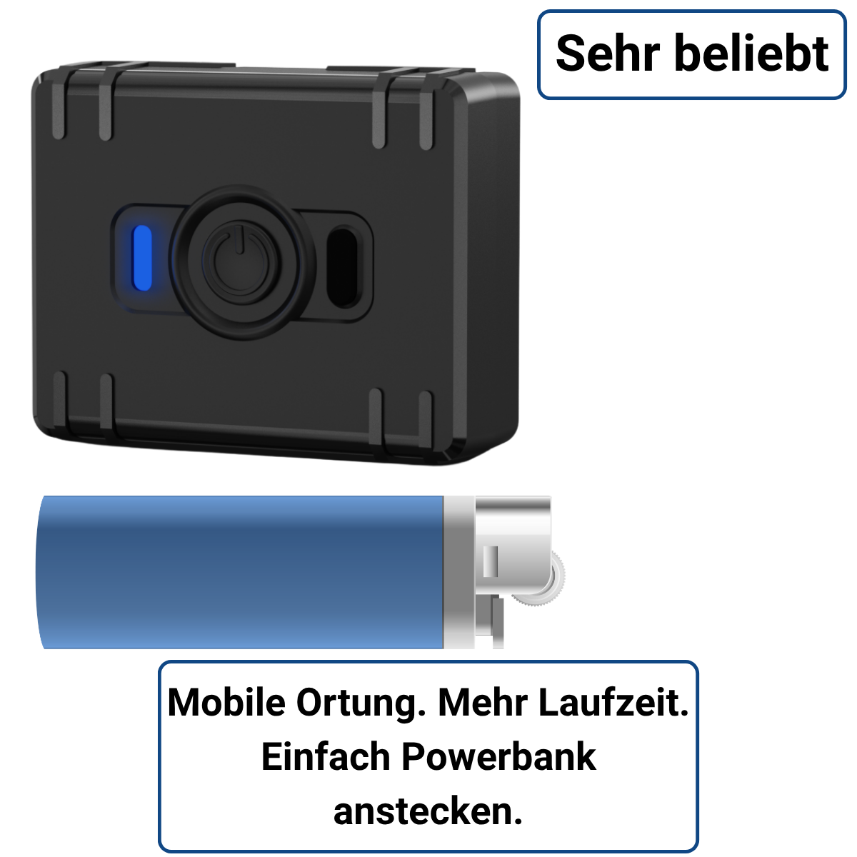 Mini GPS Tracker ohne Abo | 4G Akku mit SIM-Karte - resim 1