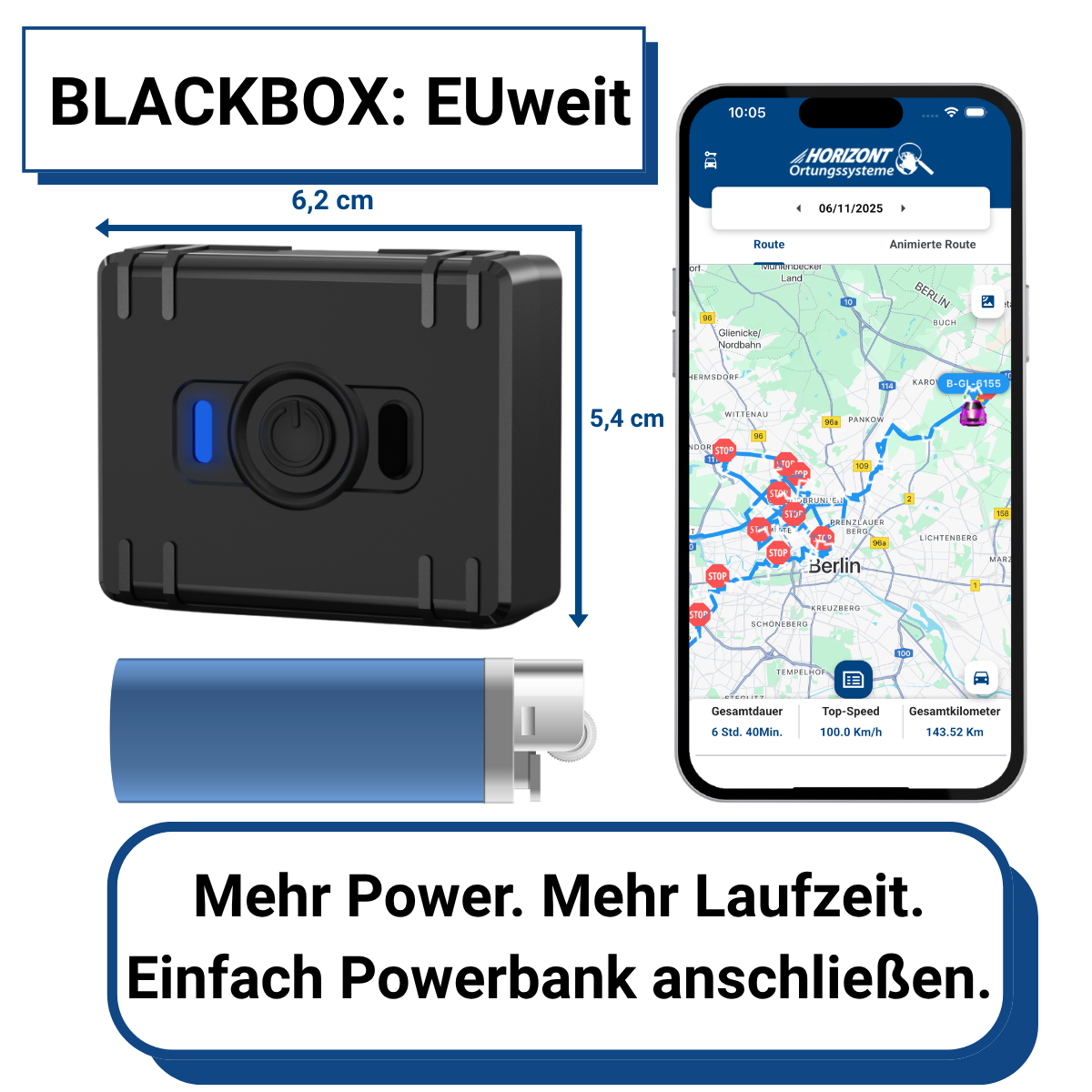 Mini GPS Tracker mit Abo | 4G Akku-Tracker mit SIM