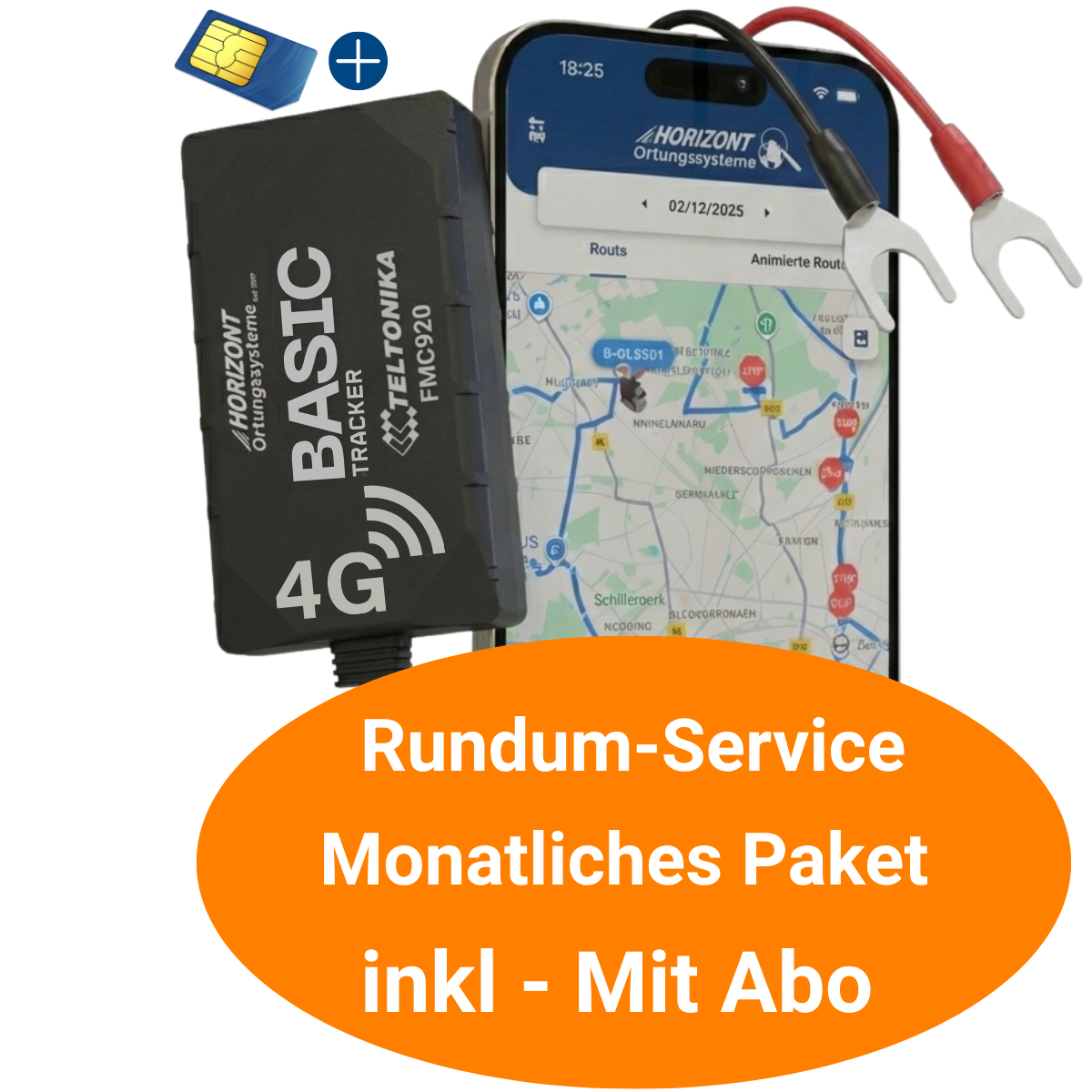 GPS Tracker Auto 4G | Festeinbau für PKW und LKW - resim 1
