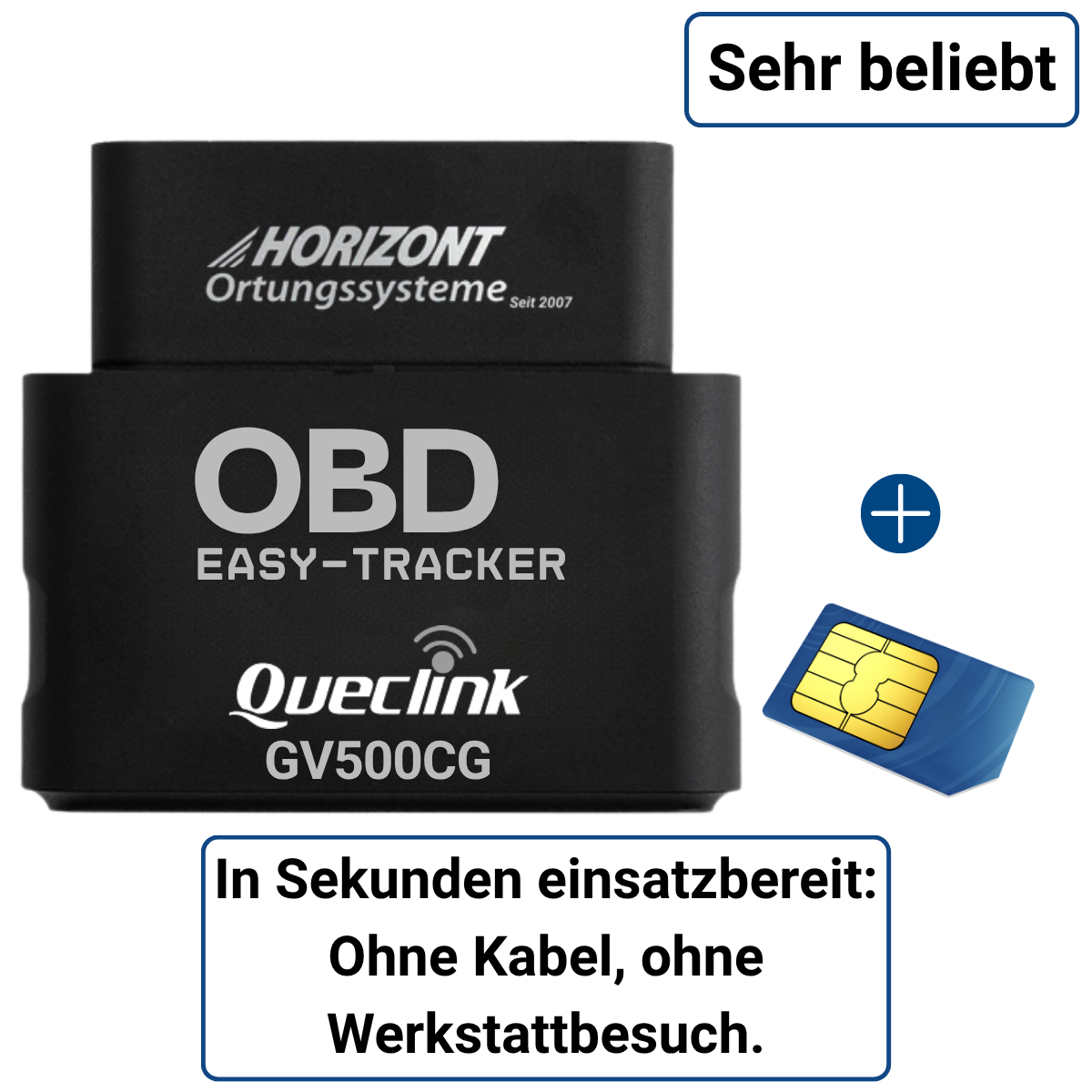 OBD GPS Tracker mit Abo | 4G Plug & Play fürs Auto - resim 1
