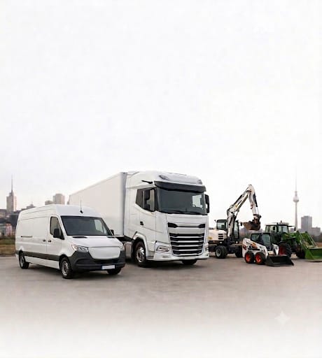 PKW, LKW sowie Bau- und Agrarfahrzeuge